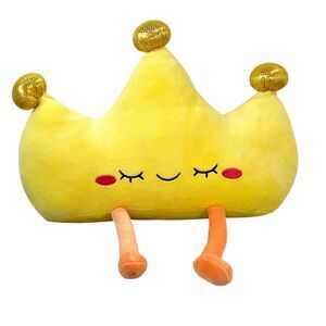 Holiday Home Princess Crown Plush Retro Buddies Squishy 14" Yellow Toy Christmas